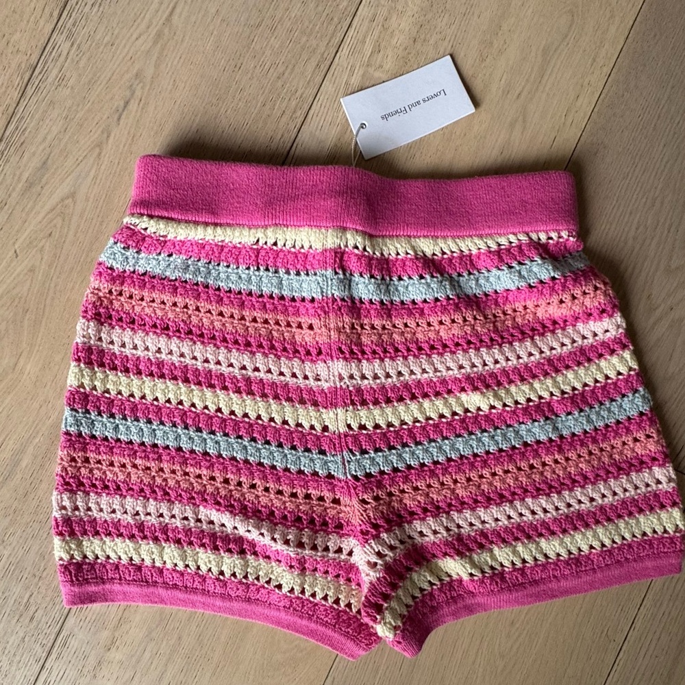 Lovers + Friends‎ Multicolor Striped High Waist Shorts - Picture 3 of 4